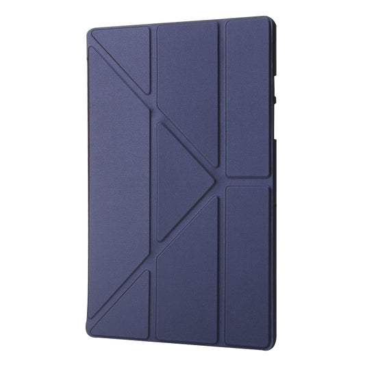 For Samsung Galaxy Tab A9+ TPU Deformation Multi-Fold Leather Tablet Case(Navy Blue) by buy2fix