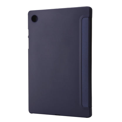 For Samsung Galaxy Tab A11 / A9 TPU Deformation Multi-Fold Leather Tablet Case(Navy Blue) by buy2fix