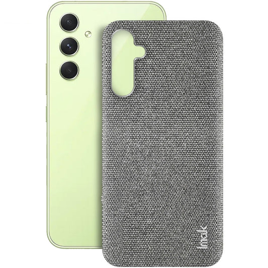 For Samsung Galaxy A34 5G imak Ruiyi Series Cloth Texture PU + PC Phone Case(Light Grey) by imak