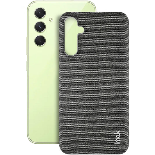 For Samsung Galaxy A34 5G imak Ruiyi Series Cloth Texture PU + PC Phone Case(Dark Grey) by imak