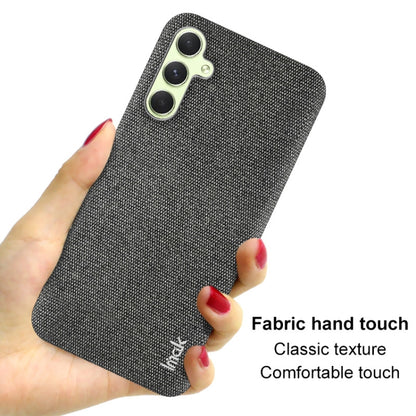 For Samsung Galaxy A34 5G imak Ruiyi Series Cloth Texture PU + PC Phone Case(Dark Grey) by imak