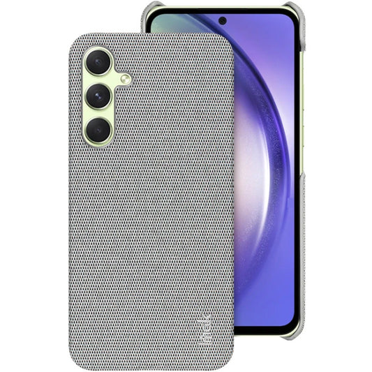 For Samsung Galaxy A35 5G imak Ruiyi Series Cloth Texture PU + PC Phone Case(Light Grey) by imak