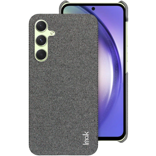 For Samsung Galaxy A35 5G imak Ruiyi Series Cloth Texture PU + PC Phone Case(Dark Grey) by imak