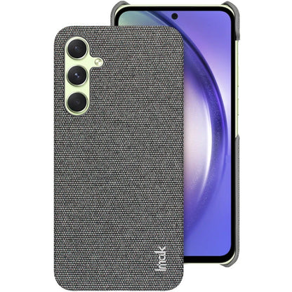 For Samsung Galaxy A55 5G imak Ruiyi Series Cloth Texture PU + PC Phone Case(Dark Grey) by imak