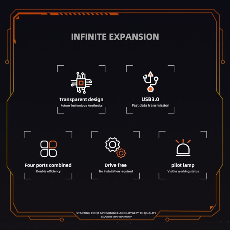 SW4U-A 5 in 1 USB to Type-C + 4 x USB3.0 HUB Docking Station(Grey) by buy2fix