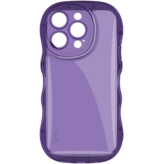 For iPhone 15 Pro Max IMAK Wave Bubble Soft Shockproof Phone Case(Purple) by imak