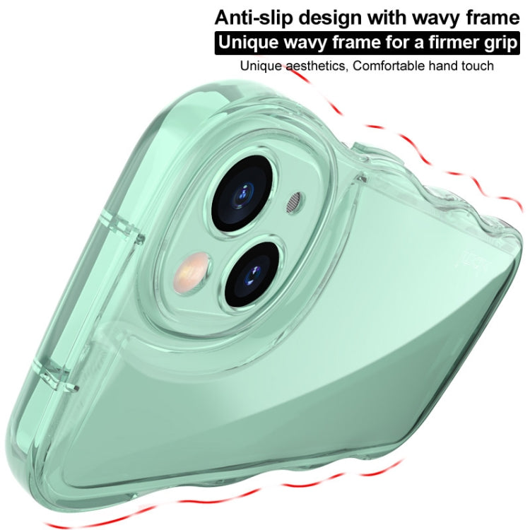 For iPhone 15 Pro Max IMAK Wave Bubble Soft Shockproof Phone Case(Transparent) by imak