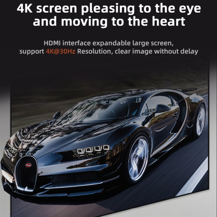 SW5R 5 in 1 Type-C to PD + USB3.0 + USB2.0 + HDMI + RJ45 HUB Docking Station(Grey) by buy2fix