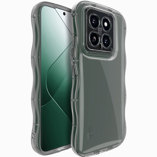 For Xiaomi 14 5G IMAK Wave Bubble Soft Shockproof Phone Case(Transparent Black) - Xiaomi Cases by imak | Online Shopping UK | buy2fix