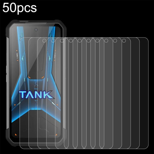 For Unihertz Tank 3 Pro 8849 50pcs 0.26mm 9H 2.5D Tempered Glass Film