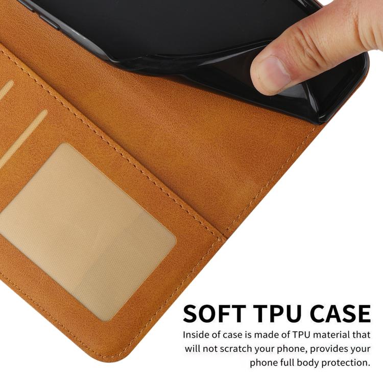 For Google Pixel 10 / 10 Pro Stitching Calf Texture Buckle Leather Phone Case(Yellow) - Google Cases by buy2fix | Online Shopping UK | buy2fix