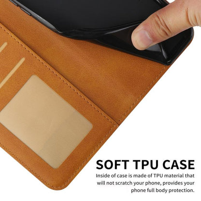 For Google Pixel 10 / 10 Pro Stitching Calf Texture Buckle Leather Phone Case(Yellow) - Google Cases by buy2fix | Online Shopping UK | buy2fix