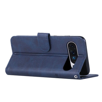 For Google Pixel 10 Pro XL Stitching Calf Texture Buckle Leather Phone Case(Blue) - Google Cases by buy2fix | Online Shopping UK | buy2fix