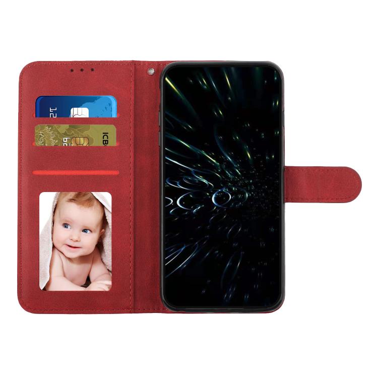 For Google Pixel 10 Pro XL Stitching Calf Texture Buckle Leather Phone Case(Red) - Google Cases by buy2fix | Online Shopping UK | buy2fix