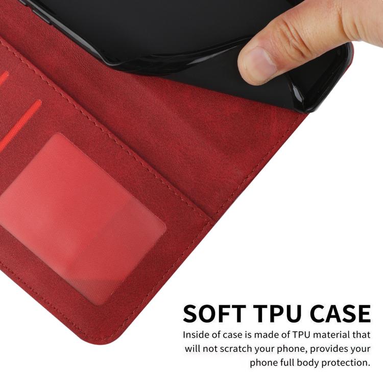 For Google Pixel 10 Pro XL Stitching Calf Texture Buckle Leather Phone Case(Red) - Google Cases by buy2fix | Online Shopping UK | buy2fix