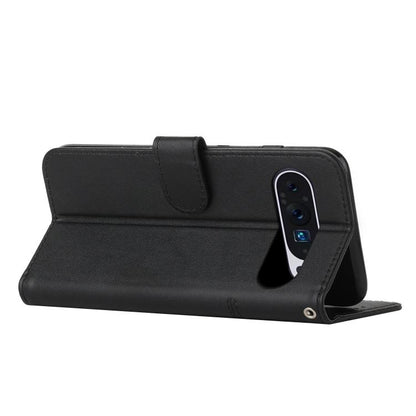 For Google Pixel 10 Pro XL Stitching Calf Texture Buckle Leather Phone Case(Black) - Google Cases by buy2fix | Online Shopping UK | buy2fix