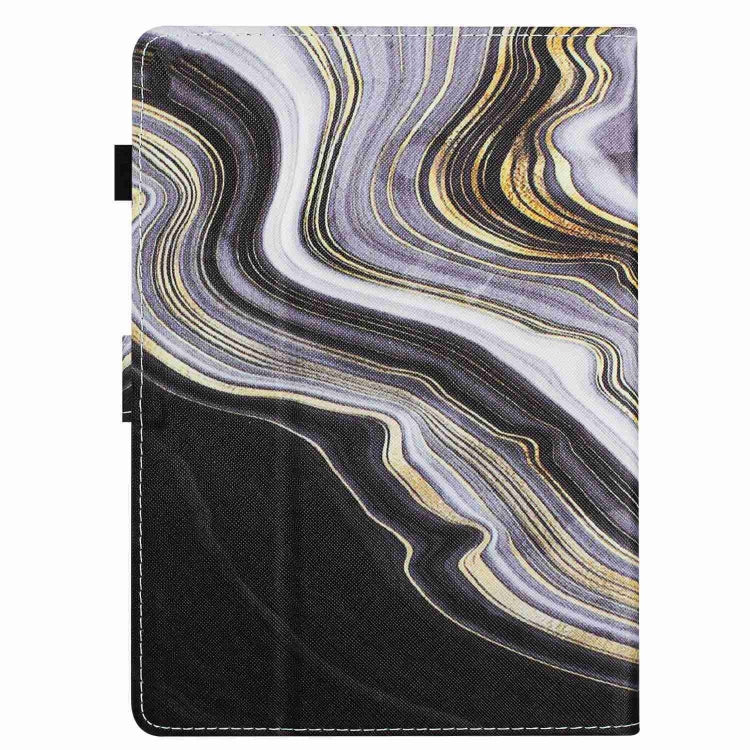 For 7 inch Universal Marble Pattern Stitching Leather Tablet Case(Black Gold) - 7 inch by buy2fix | Online Shopping UK | buy2fix