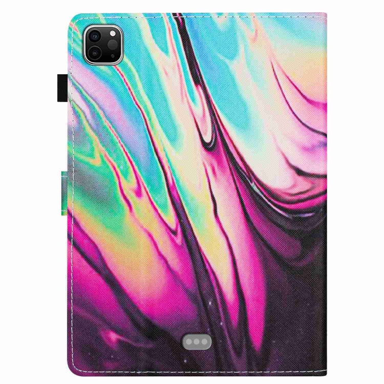 For iPad 11 Pro 2024 / 2020 / Air 4 10.9 Marble Pattern Stitching Smart Leather Tablet Case(Rose Blue) - iPad Air (2022) / (2020) 10.9 Cases by buy2fix | Online Shopping UK | buy2fix