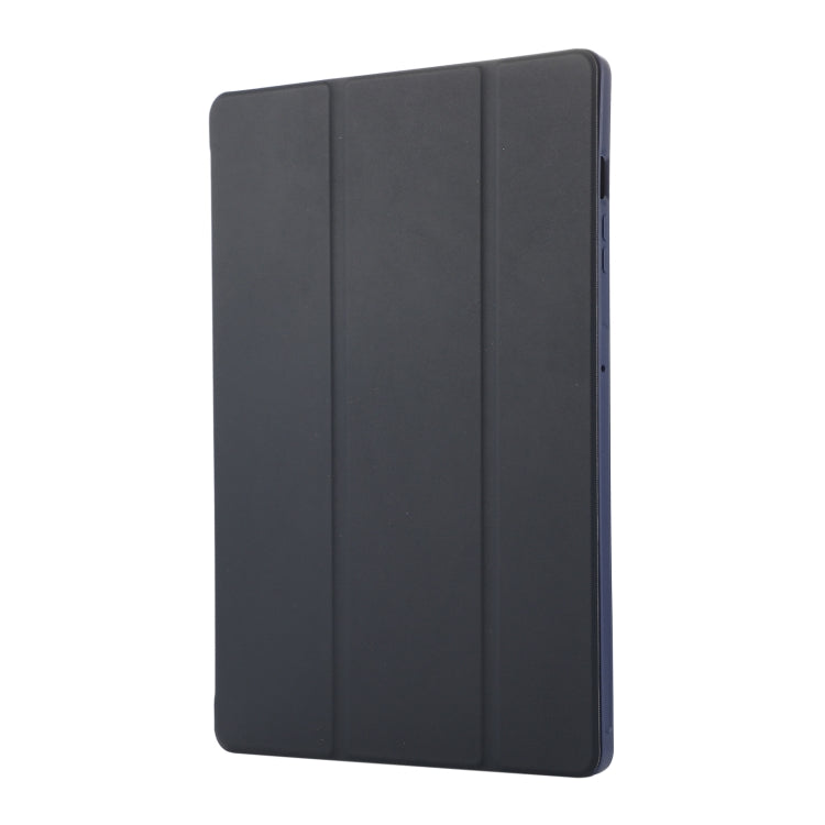 For Samsung Galaxy Tab S9+ / S10+ 3-Fold Pure Color TPU Leather Tablet Case with Pen Slot(Dark Blue) - Galaxy Tab S9+ Cases by buy2fix | Online Shopping UK | buy2fix