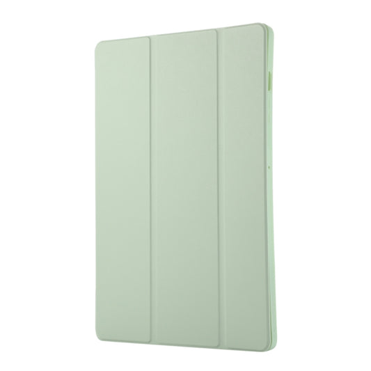 For Samsung Galaxy Tab S9+ / S10+ 3-Fold Pure Color TPU Leather Tablet Case with Pen Slot(Green) - Galaxy Tab S9+ Cases by buy2fix | Online Shopping UK | buy2fix