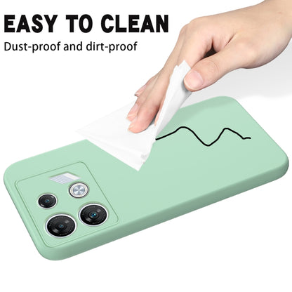 For Infinix GT 10 Pro Solid Color Liquid Silicone Dropproof Full Coverage Phone Case(Green) - Infinix Cases by buy2fix | Online Shopping UK | buy2fix