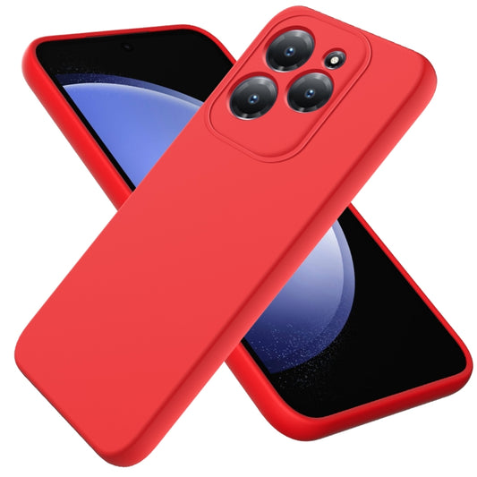 For Infinix Hot 40 / Hot 40 Pro Solid Color Liquid Silicone Dropproof Full Coverage Phone Case(Red) - Infinix Cases by buy2fix | Online Shopping UK | buy2fix