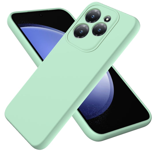 For Infinix Hot 40 / Hot 40 Pro Solid Color Liquid Silicone Dropproof Full Coverage Phone Case(Green) - Infinix Cases by buy2fix | Online Shopping UK | buy2fix