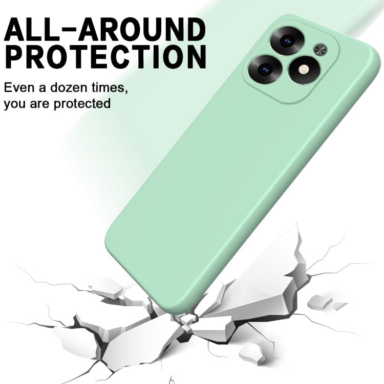 For Infinix Hot 40i Solid Color Liquid Silicone Dropproof Full Coverage Phone Case(Green) - Infinix Cases by buy2fix | Online Shopping UK | buy2fix