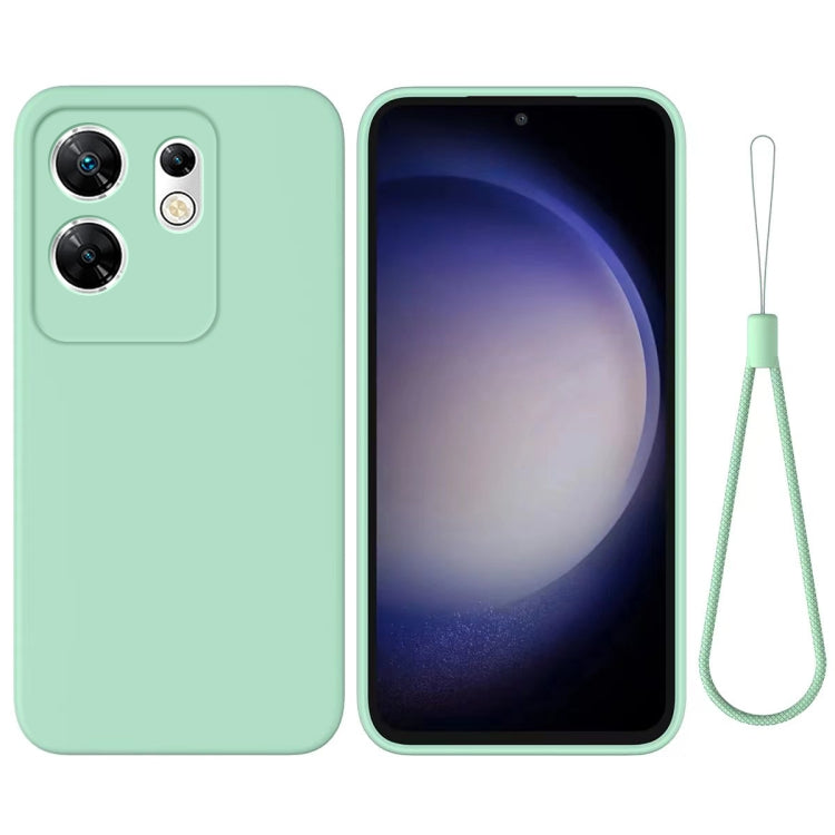 For Infinix Zero 30 4G Solid Color Liquid Silicone Dropproof Full Coverage Phone Case(Green) - Infinix Cases by buy2fix | Online Shopping UK | buy2fix