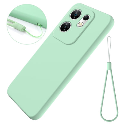 For Infinix Zero 30 4G Solid Color Liquid Silicone Dropproof Full Coverage Phone Case(Green) - Infinix Cases by buy2fix | Online Shopping UK | buy2fix