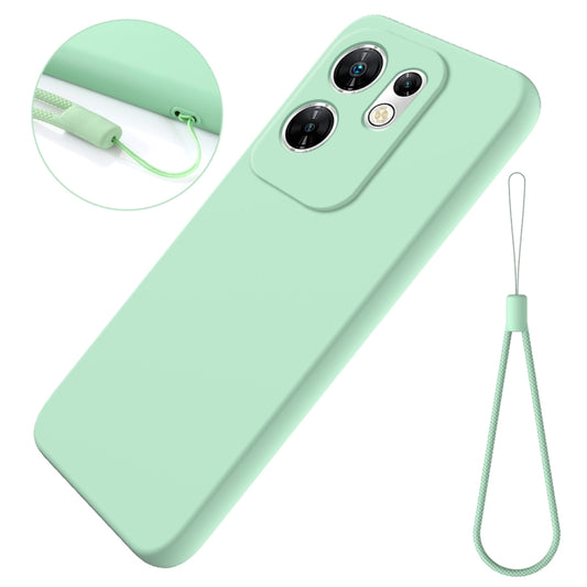 For Infinix Zero 30 4G Solid Color Liquid Silicone Dropproof Full Coverage Phone Case(Green) - Infinix Cases by buy2fix | Online Shopping UK | buy2fix