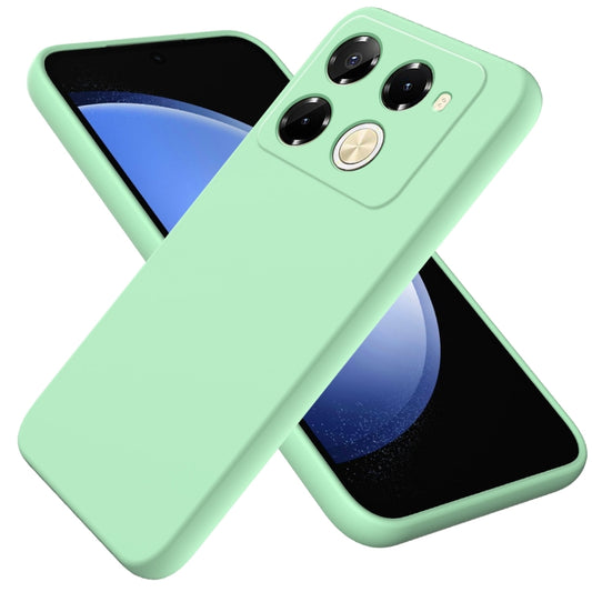 For Infinix Note 40 Pro 5G / 40 Pro+ 5G Solid Color Liquid Silicone Dropproof Full Coverage Phone Case(Green) - Infinix Cases by buy2fix | Online Shopping UK | buy2fix