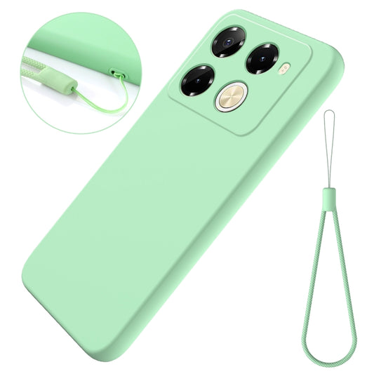 For Infinix Note 40 Pro 5G / 40 Pro+ 5G Solid Color Liquid Silicone Dropproof Full Coverage Phone Case(Green) - Infinix Cases by buy2fix | Online Shopping UK | buy2fix