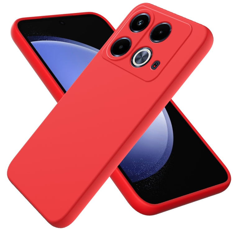 For Infinix Note 40 4G Solid Color Liquid Silicone Dropproof Full Coverage Phone Case(Red) - Infinix Cases by buy2fix | Online Shopping UK | buy2fix