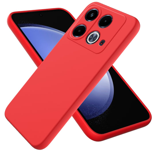 For Infinix Note 40 4G Solid Color Liquid Silicone Dropproof Full Coverage Phone Case(Red) - Infinix Cases by buy2fix | Online Shopping UK | buy2fix