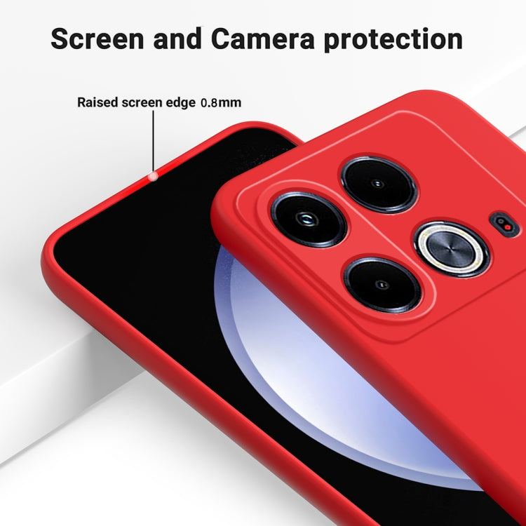 For Infinix Note 40 4G Solid Color Liquid Silicone Dropproof Full Coverage Phone Case(Red) - Infinix Cases by buy2fix | Online Shopping UK | buy2fix