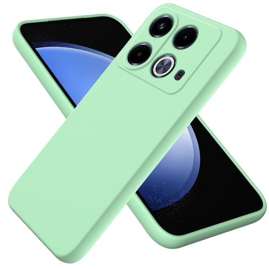 For Infinix Note 40 4G Solid Color Liquid Silicone Dropproof Full Coverage Phone Case(Green) - Infinix Cases by buy2fix | Online Shopping UK | buy2fix