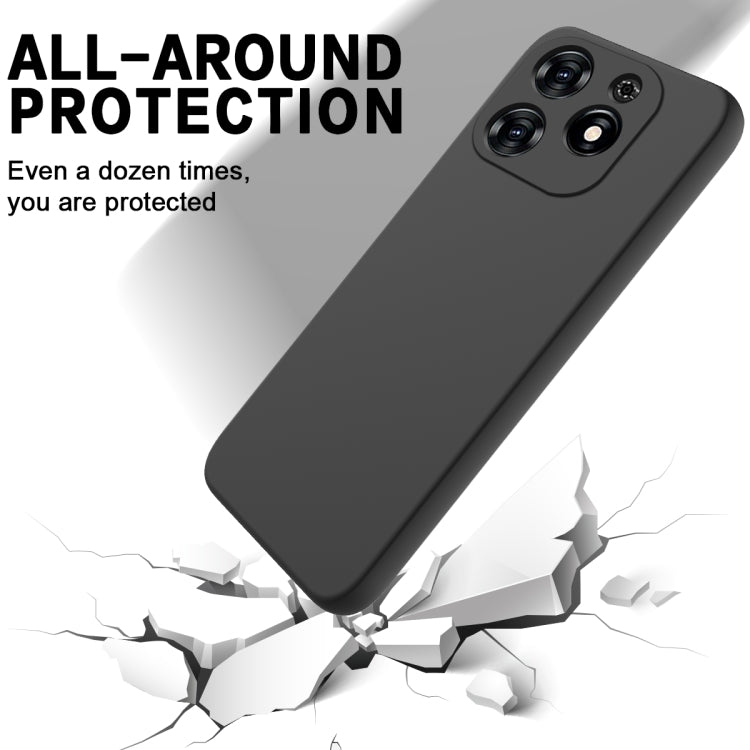 For Tecno Spark 20C/Go 2024 Solid Color Liquid Silicone Dropproof Full Coverage Protective Case(Black) by buy2fix