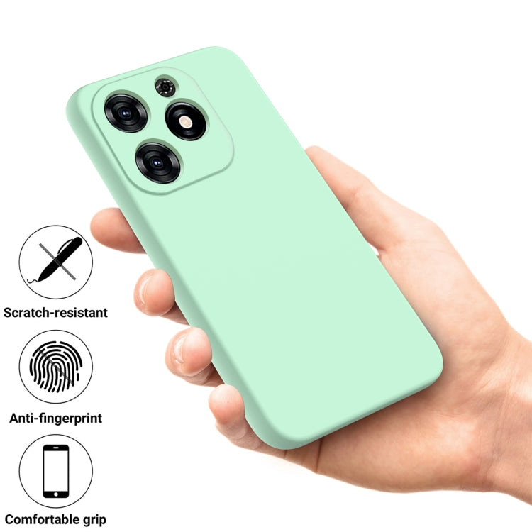 For Tecno Spark 20C/Go 2024 Solid Color Liquid Silicone Dropproof Full Coverage Protective Case(Green) by buy2fix
