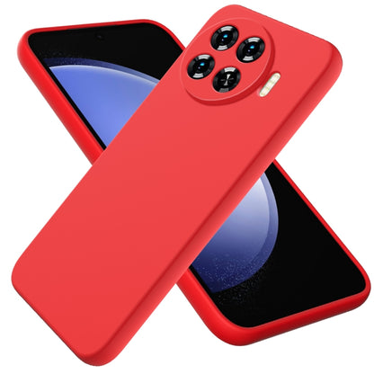 For Tecno Spark 20 Pro+ Solid Color Liquid Silicone Dropproof Full Coverage Protective Case(Red) by buy2fix