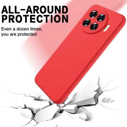 For Tecno Spark 20 Pro+ Solid Color Liquid Silicone Dropproof Full Coverage Protective Case(Red) by buy2fix