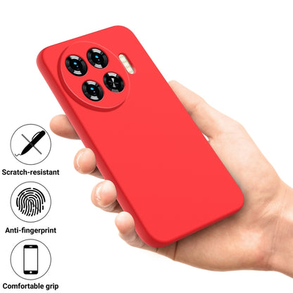 For Tecno Spark 20 Pro+ Solid Color Liquid Silicone Dropproof Full Coverage Protective Case(Red) by buy2fix