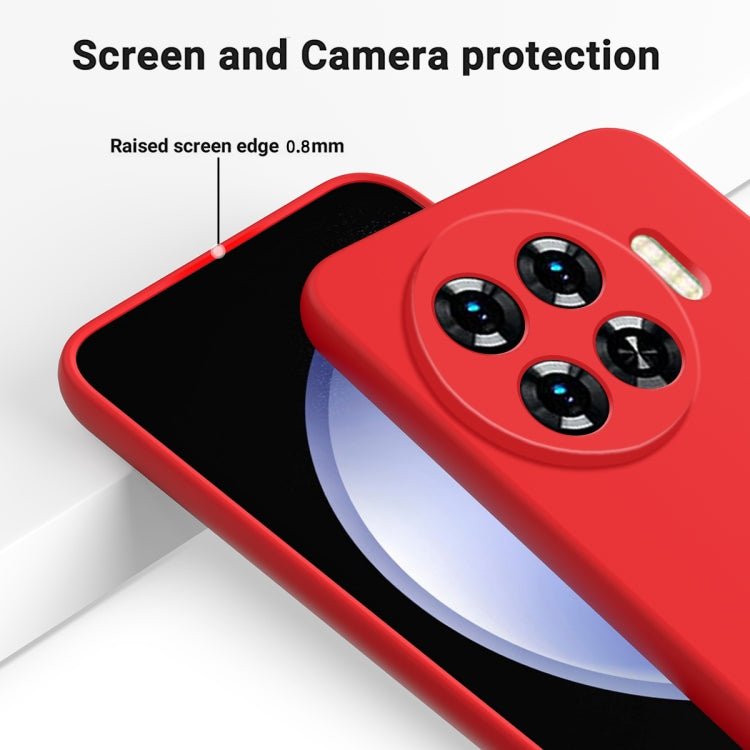 For Tecno Spark 20 Pro+ Solid Color Liquid Silicone Dropproof Full Coverage Protective Case(Red) by buy2fix