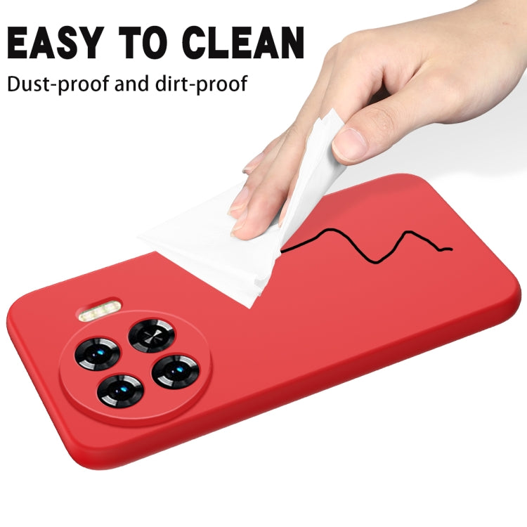 For Tecno Spark 20 Pro+ Solid Color Liquid Silicone Dropproof Full Coverage Protective Case(Red) by buy2fix