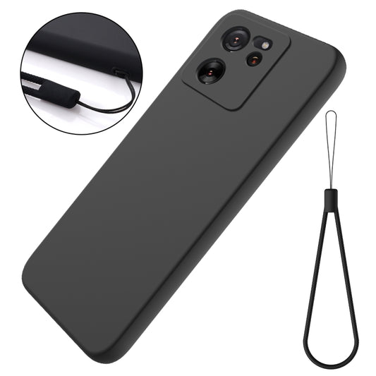 For Xiaomi 13T/13T Pro/Redmi K60 Ultra Solid Color Liquid Silicone Dropproof Full Coverage Phone Case(Black) - Xiaomi Cases by buy2fix | Online Shopping UK | buy2fix