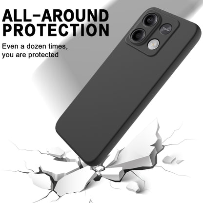 For Xiaomi Redmi Note 13 5G Global Solid Color Liquid Silicone Dropproof Full Coverage Phone Case(Black) - Xiaomi Cases by buy2fix | Online Shopping UK | buy2fix