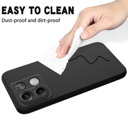 For Xiaomi Redmi Note 13 5G Global Solid Color Liquid Silicone Dropproof Full Coverage Phone Case(Black) - Xiaomi Cases by buy2fix | Online Shopping UK | buy2fix