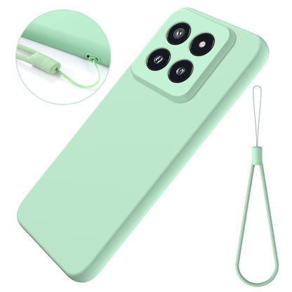 For Xiaomi 14 Pro Solid Color Liquid Silicone Dropproof Full Coverage Phone Case(Green) - 14 Pro Cases by buy2fix | Online Shopping UK | buy2fix