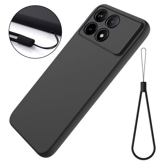 For Xiaomi Redmi K70/K70 Pro Solid Color Liquid Silicone Dropproof Full Coverage Phone Case(Black) - Xiaomi Cases by buy2fix | Online Shopping UK | buy2fix