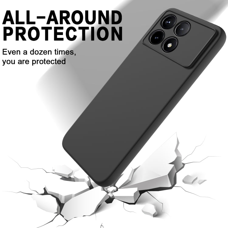 For Xiaomi Redmi K70/K70 Pro Solid Color Liquid Silicone Dropproof Full Coverage Phone Case(Black) - Xiaomi Cases by buy2fix | Online Shopping UK | buy2fix